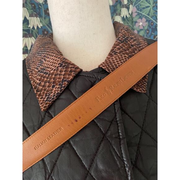 Ralph Lauren leather belt in oxblood, size 40 - Picture 3 of 5